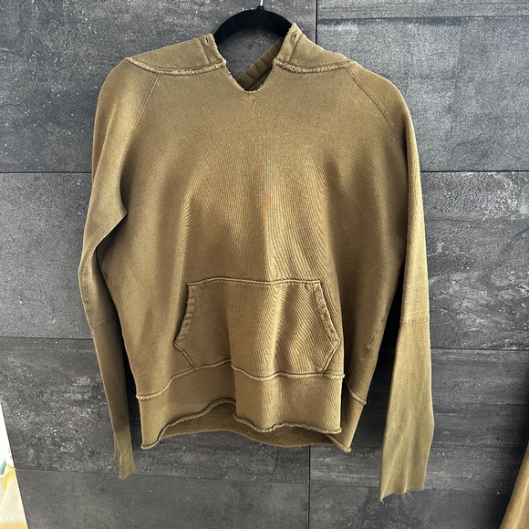 Nili Lotan Janie Hoodie Sweatshirt in Original Army Green Color Size S - Picture 6 of 10